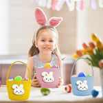 Poschnor premium imported gift set including the blue bunny basket with packaging bag and ribbon.