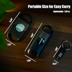 Cigar Cutter Set, with Cigar Straight Cutter, Cigar V Cutter, Cigar Punch, Multi-Functional Cigar Accessories Kit for Cigar Humidor Case, Portable Cigar Tools for Travel Outdoors - Image 4