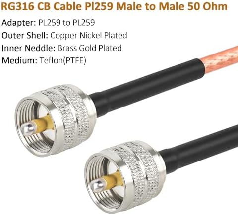 Close up of Mookeerf UHF PL259 male connector