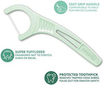Plackers micro mint oral hygiene flossers side view showing zip seal