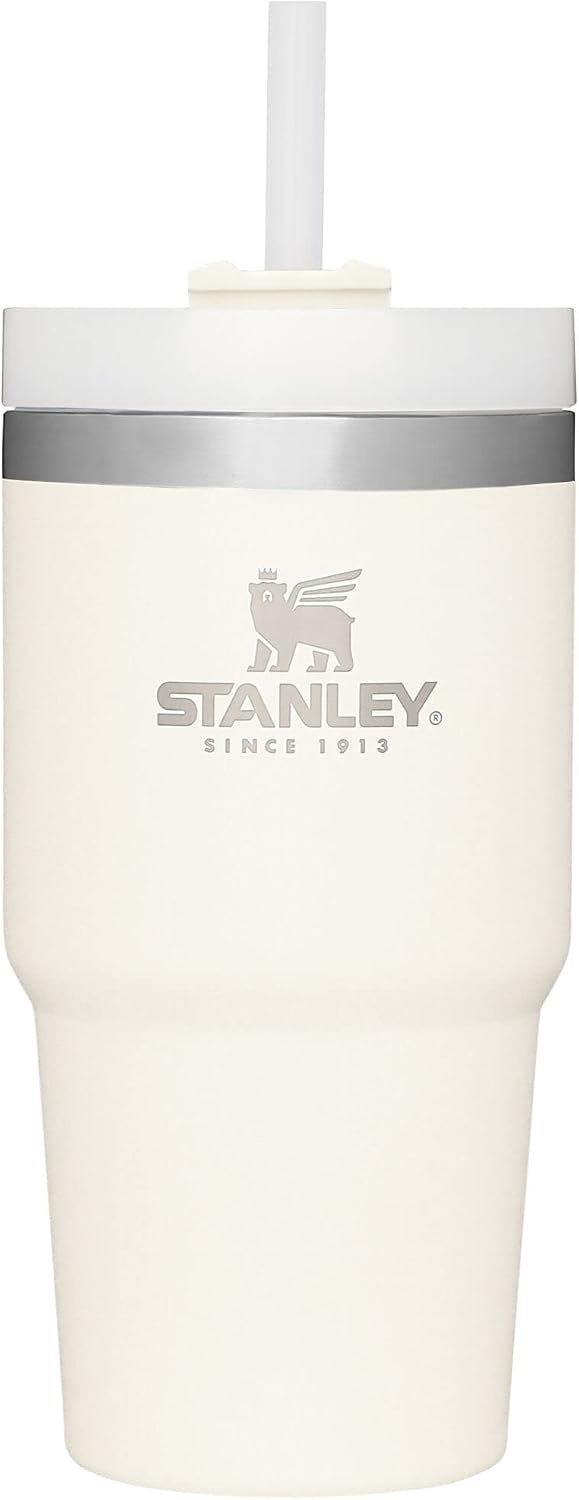 Stanley sustainable recycled stainless steel water tumbler for fitness and office use.
