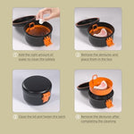 Argomax denture storage box with basket lifted for easy appliance removal