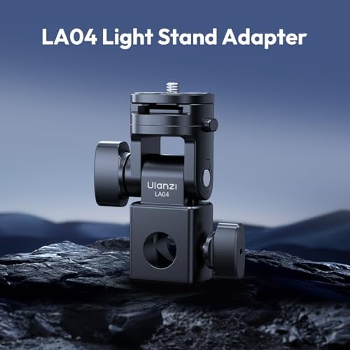 Ulanzi LA04 adapter attached to a light stand