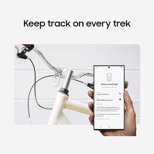 Samsung Galaxy SmartTag2 wireless location device emphasizing IP67 water resistance rating