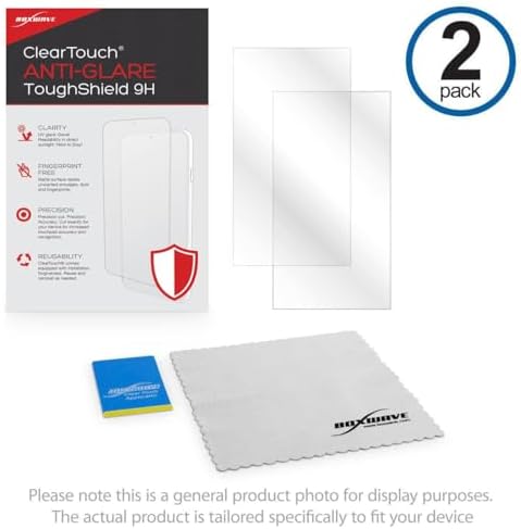 Side profile of BoxWave tough shield film on handheld device