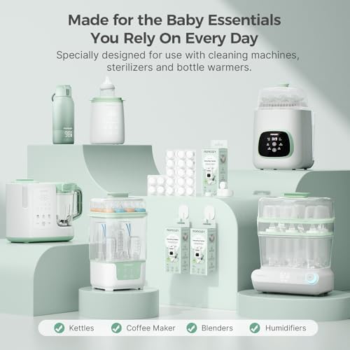 Citric acid based descaling tablets for baby bottle washers