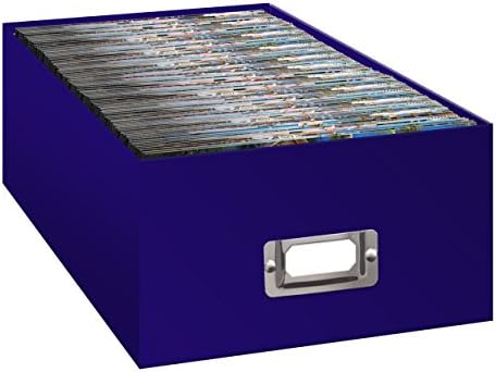 Collection of 4x6 photos being organized in storage box