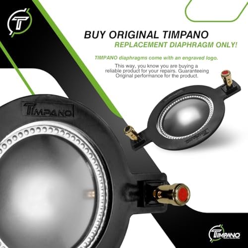 Timpano TPT-RPDH2000 diaphragm showing authentic engraved logo