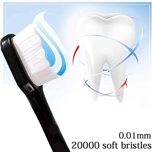 Side angle view of the ergonomic comfort-grip handle on the VOVEWAN toothbrush.