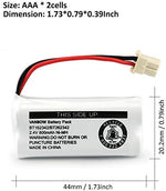 VANBOW 2.4V Ni-MH battery replacement kit displaying the attached 5264 plug connector.