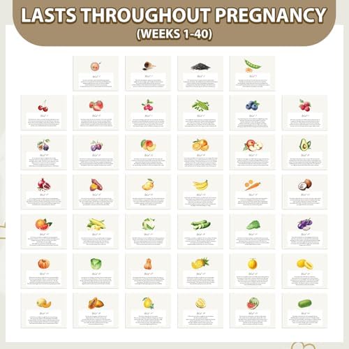 Side angle of the compact forty four page freestanding maternal countdown calendar.