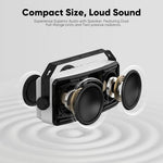 Inwa weatherproof wireless stereo sound system with included remote control and mounting brackets