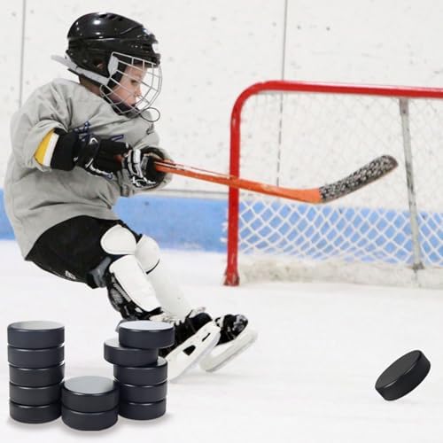 Durable and resilient indoor hockey practice pucks side profile dimension