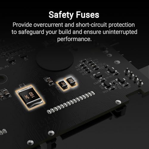 ASUS TUF Gaming fan hub close up of six pin connection ports for addressable RGB setups