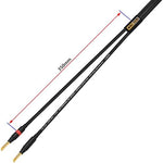 High quality soldered connection detail on speaker wire