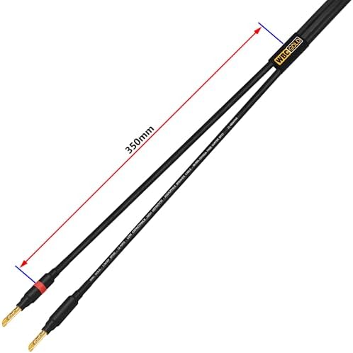 High quality soldered connection detail on speaker wire