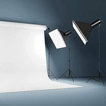Side-by-side comparison illustrating the adjustable height levels of the ITOTIN nine point five feet photographic tripod.