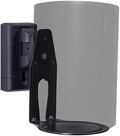 Sanus premium speaker mount demonstrating the inverted upside down installation method