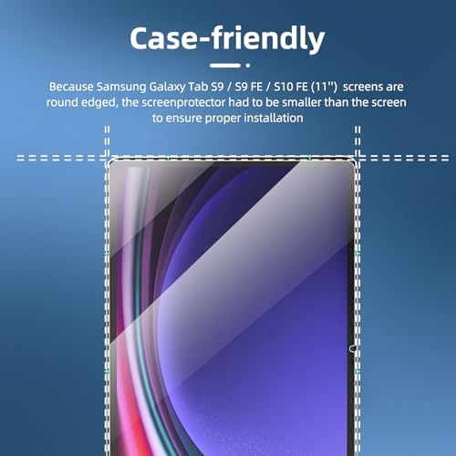 Samsung Galaxy Tab screen protector showing scratch resistance