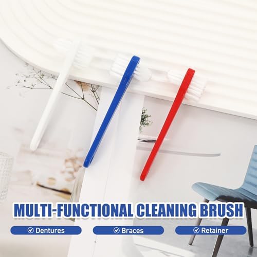 Ergonomic non slip plastic handle detail of the CIATBYYJ mouth guard brush