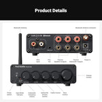 Fosi Audio integrated class D amplifier packaging and included power supply accessories.