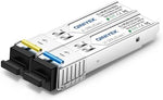 Close up of Qiniyek simplex SC fiber optic connector port