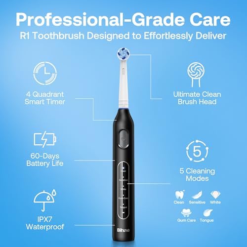 Bitvae rotating power toothbrush set for comprehensive adult and kids oral hygiene
