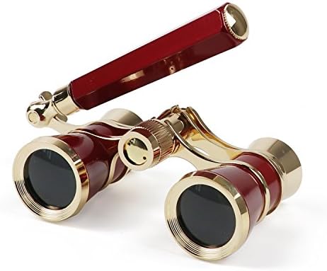 Kingscope three by twenty five opera glasses top view displaying the central focus adjustment mechanism.