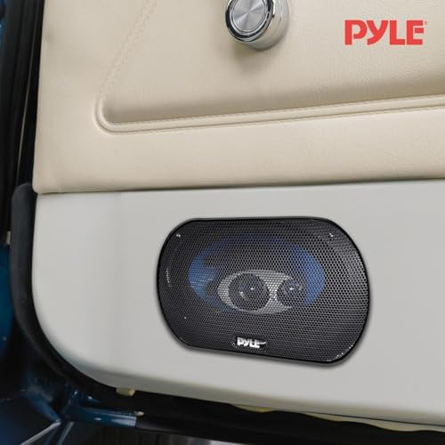 Pyle audio speaker set with grill and mounting accessories