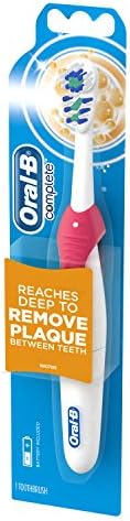 Water resistant battery compartment view of the Oral-B complete deep clean toothbrush.