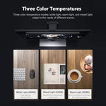 Diirglus USB powered computer light bar displaying the dynamic color temperature range from warm yellow to cool white
