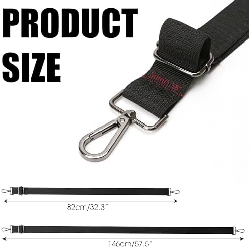 KH866 adjustable crossbody speaker lanyard showing the premium metal swivel snap hooks