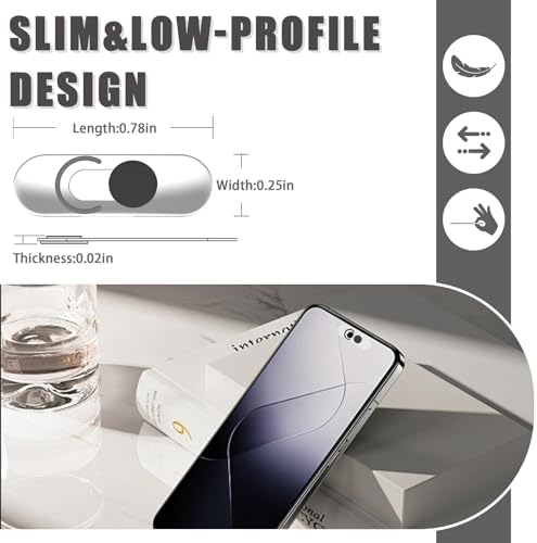 Two pack retail packaging of the black matte finish smartphone front camera cover shields.