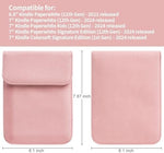 Side profile of Zorbes protective pouch for e-reader