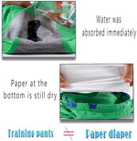 Close up view of the premium cotton fabric and flexible comfort waistband on Boboking potty trainer briefs
