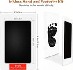 Lorzot baby memory kit showing a detailed newborn footprint on a premium 250 GSM card.