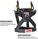 Simpson Hybrid Sport motorsport neck collar showcasing the high wing shoulder design