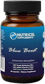 Nutricel Methylene Blue 12mg capsules packaging label detail
