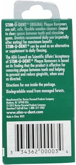 Stim-U-Dent wooden dental picks 300 count value pack for gum health and plaque removal.