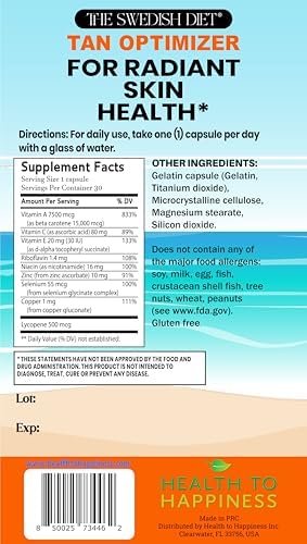 Antioxidant rich selenium and lycopene capsules for radiant skin health defense