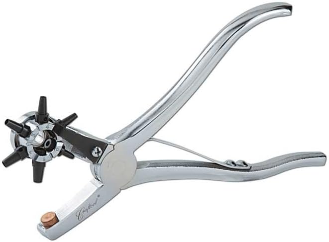 Tandy Leather Craftool Pro Rotary Leather Punch front view tool