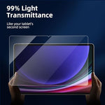 Close up of 0.33mm tempered glass edge for Samsung Galaxy Tab