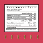 Doctor's Recipes Iron Plus supplement facts label displaying elemental iron and vitamin ingredients