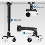 Mount-It! projector bracket installed on ceiling