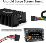 DriSentri car radio amplifier highlighting the enhanced RCA outputs for subwoofer connection.