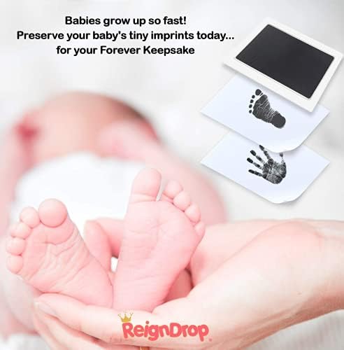 ReignDrop authentic USA imported clean touch ink pad kit for families