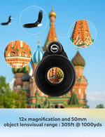 Side profile of the fogproof high-definition monocular illustrating the ergonomic non-slip holding surfaces
