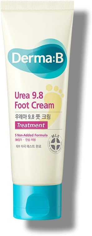 Derma:B Urea 9.8% Foot Cream front view tube packaging