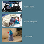 Compact blue portable baby urinal for car travel