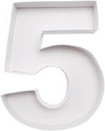 8" Small Fillable Cardboard Letter Shaped Paper Mache Cutouts Candy Tray Food Container(V) - Image 9